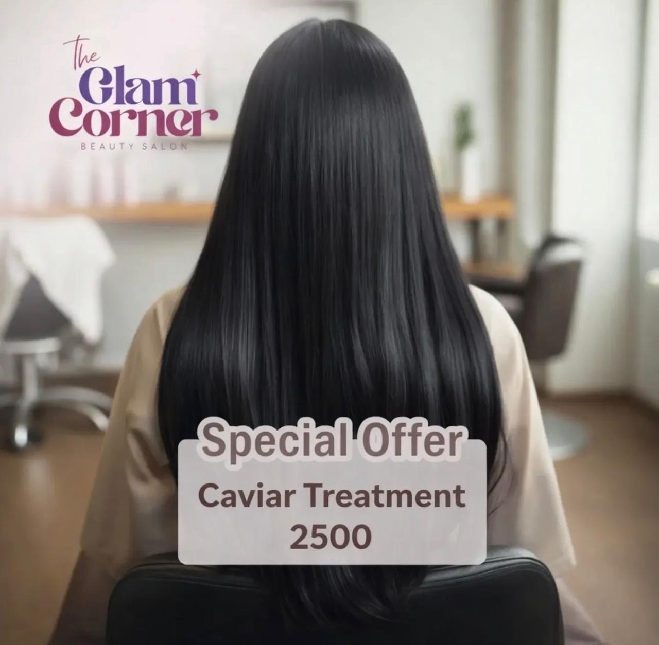 علاج الكافيار للشعر في صالون جلام كورنر مصر الجديدة القاهرة